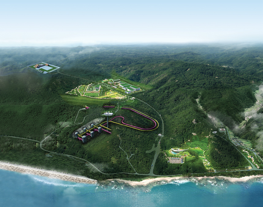 Aerial View of Wolseong Low and Intermediate Level Radioactive Waste Disposal & Construction Center