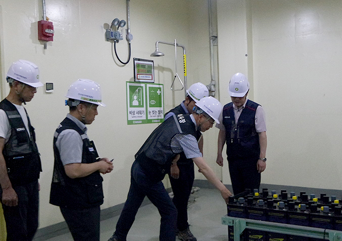 배터리실 화재 대비 기관장 특별 안전 점검